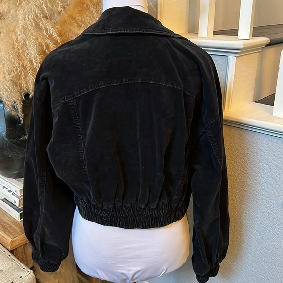 We The Free Sure Thing Bomber Corduroy Black Jacket Size XS - Picture 7 of 9
